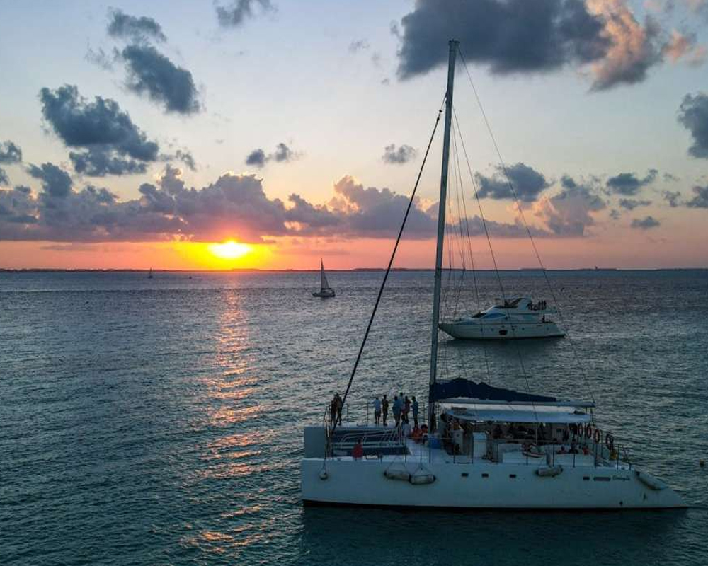 sunset2 Caribbean Sunset catamaran